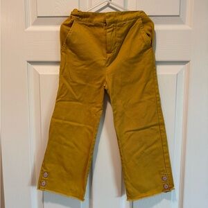 Kids Mustard Yellow Pants